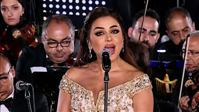 أنغام تتألق في حفل افتتاح مقر القيادة الاستراتيجية بالعاصمة الجديدة 