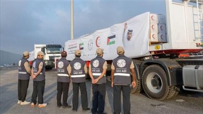 الإمارات تواصل دعم غزة.. 5 قوافل إغاثية تحمل 792 طنًا من المساعدات