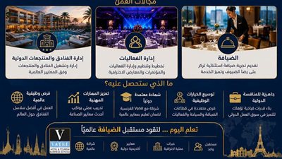 جامعة العاصمة تطرح برنامجًا دوليًا لإدارة الفنادق بالتعاون مع كلية فاتيل الفرنسية