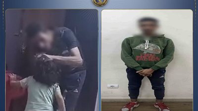 ضبط سائق بالجيزة ظهر في فيديو يعتدي على نجله ويحاول كيه بولاعة